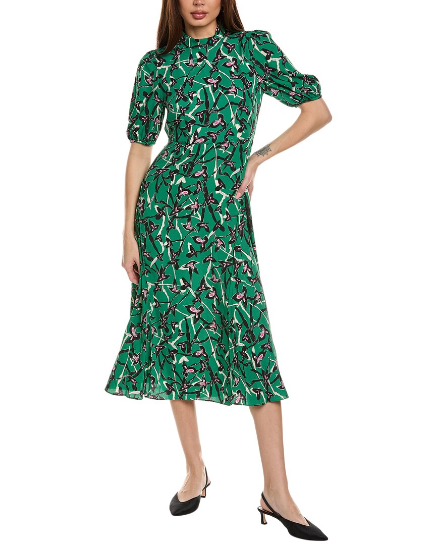 

Платье миди Diane von Furstenberg Nella, зеленый