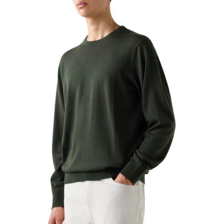 

Свитер мужской темно-оливковый UNIQLO