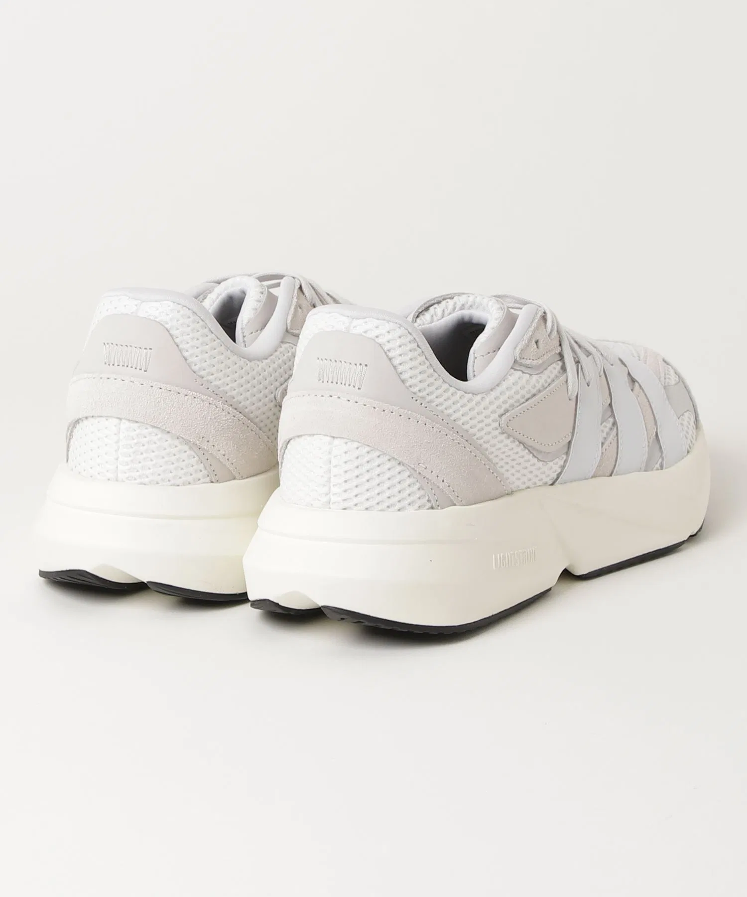 Мужские кроссовки adidas Lightblaze серые с белым — фото 2