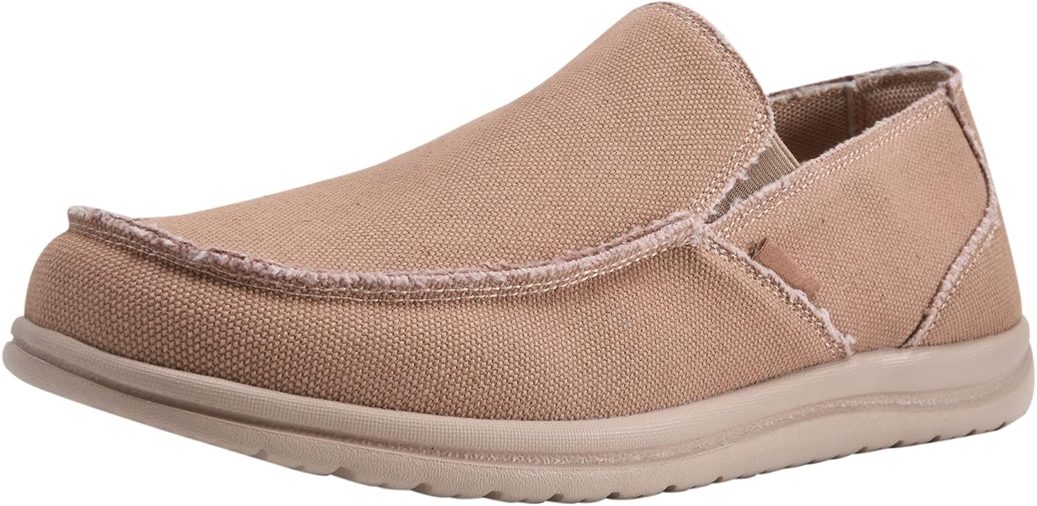 

Мужские холщовые кеды-слипоны, лоферы, прогулочные легкие повседневные слипоны Canven, хаки