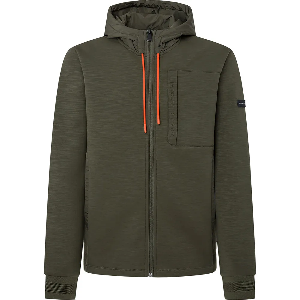 

Толстовка Hackett Commuter full zip, зеленый