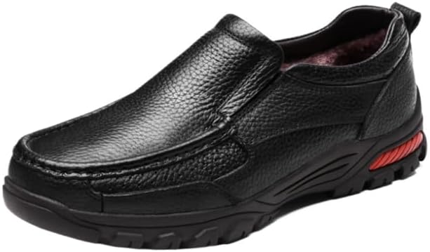 

Мужские зимние теплые ботинки WAOLSU Retro с плюшевой подкладкой, на плоской подошве, противоскользящие, новые, черный