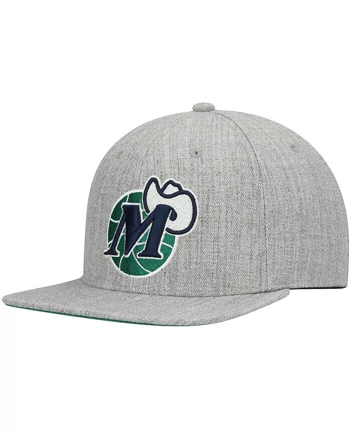 

Мужская серая кепка Snapback Dallas Mavericks Hardwood Classics Team 2.0 с меланжевым отливом Mitchell & Ness
