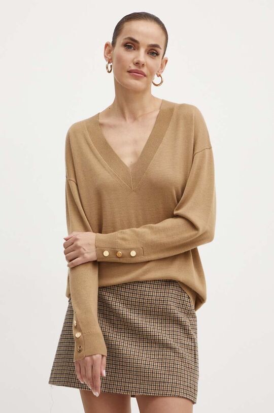 

Шерстяной свитер Michael Michael Kors, коричневый