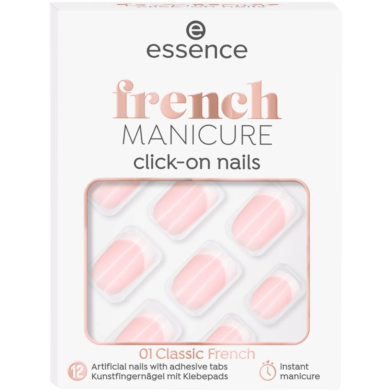 

Искусственные ногти Essence Click-On, 12 шт/1 упаковка