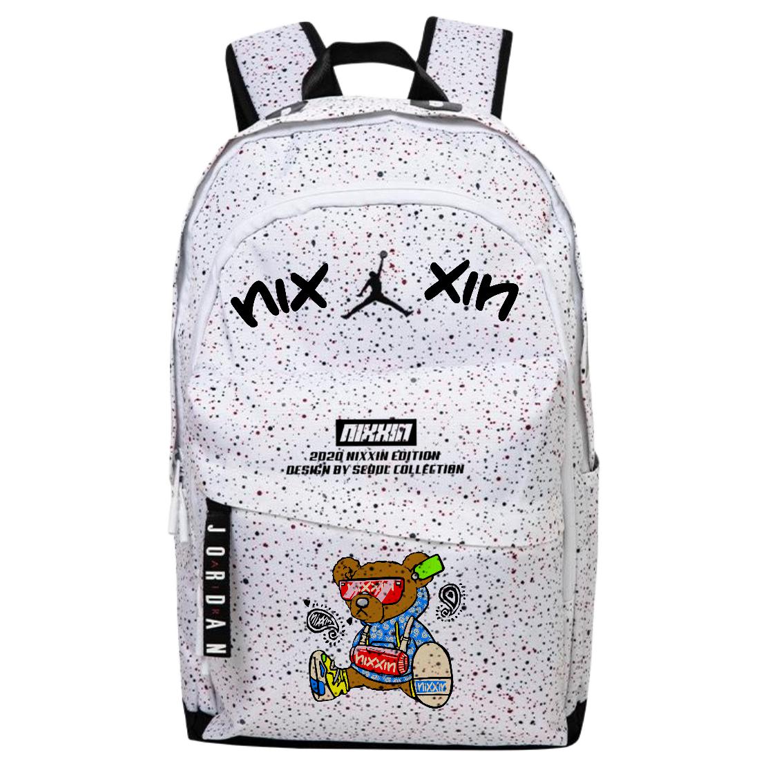 

Jordan Полиэстеровый рюкзак унисекс белый, Bear