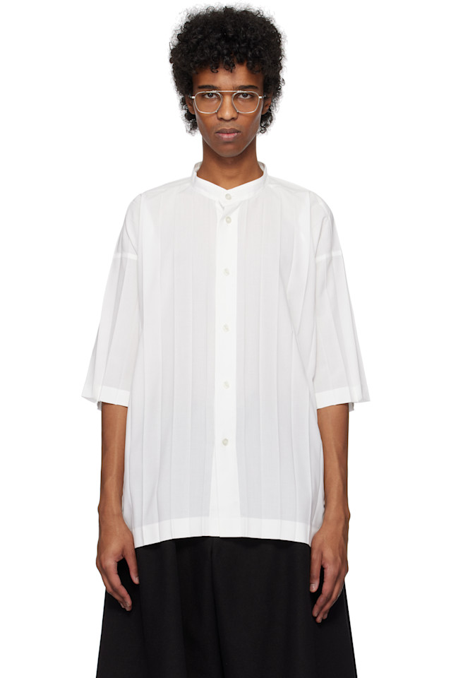 

Рубашка Edge Homme Plissé Issey Miyake, белый