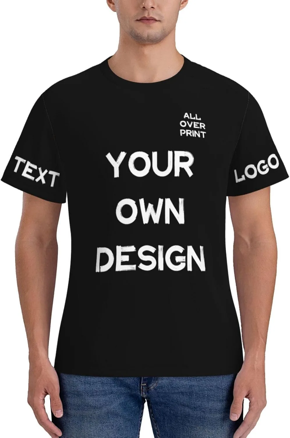 

Футболка с принтом Custom Shirt с логотипом и текстом