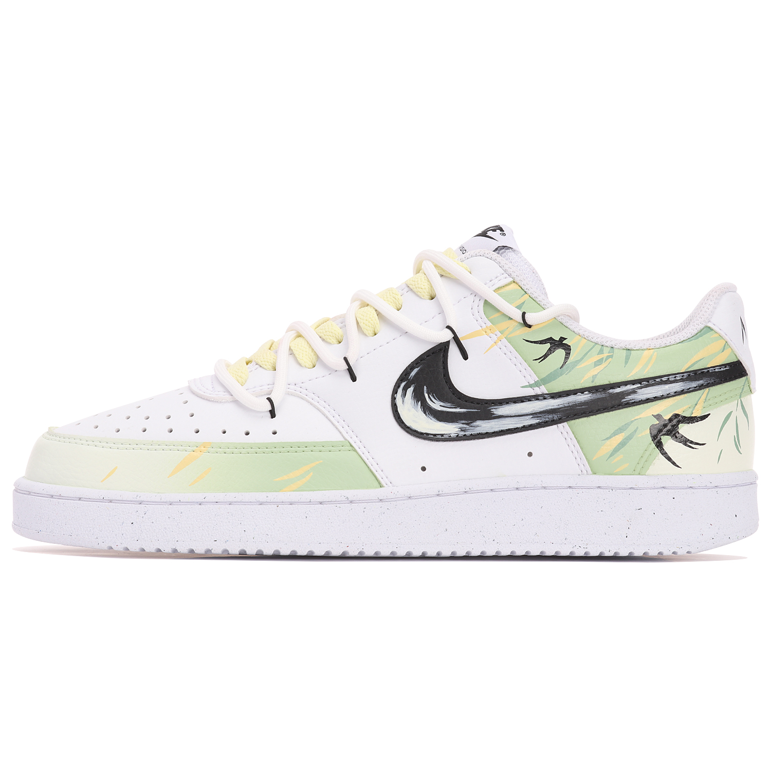 

Кроссовки Nike Court Vision 1 Skateboarding Shoes Men Low-top Yellow/green, зеленый