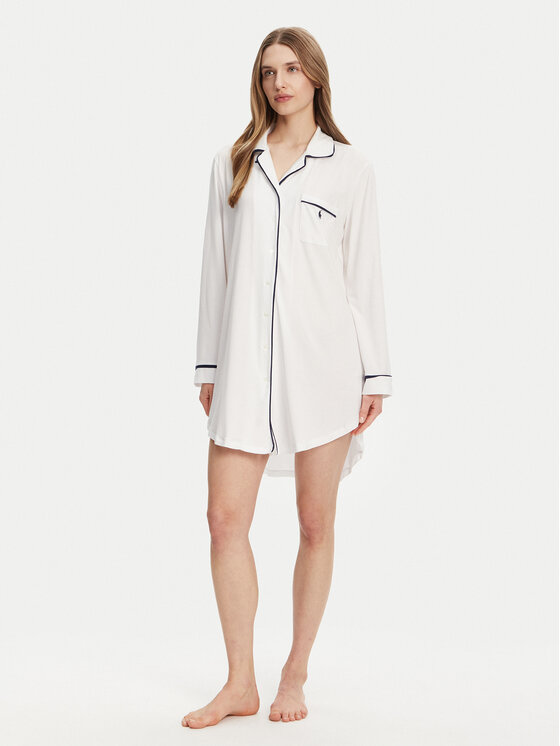 

Ночная рубашка свободного покроя 4P9012 Polo Ralph Lauren, белый
