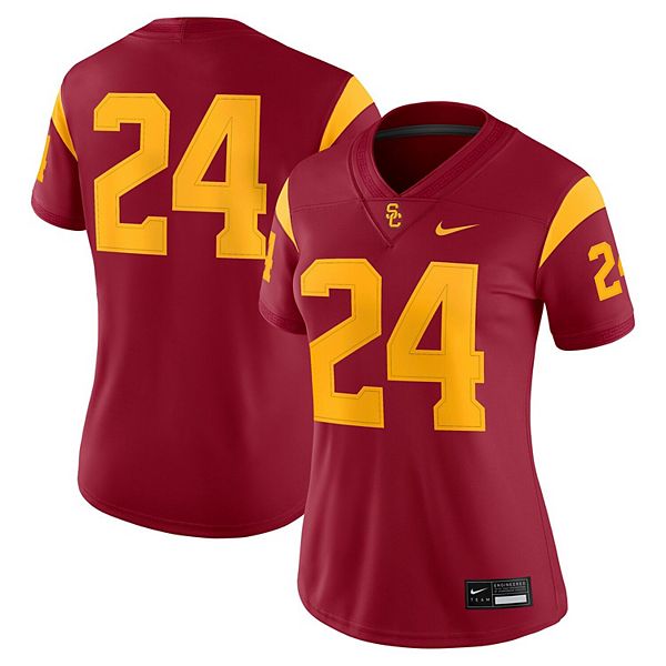 Женская игровая футболка #24 Cardinal USC Trojans Nike — фото 2