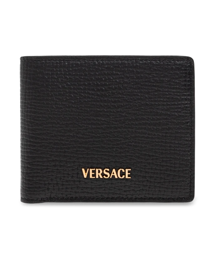 

Кожаный кошелек Versace, черный