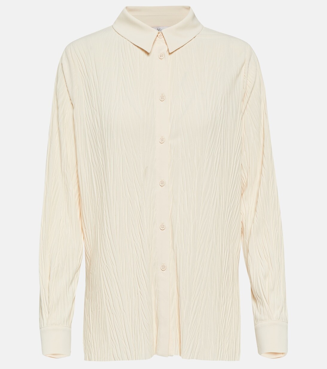 

Плиссированная рубашка из джерси Paio MAX MARA, бежевый