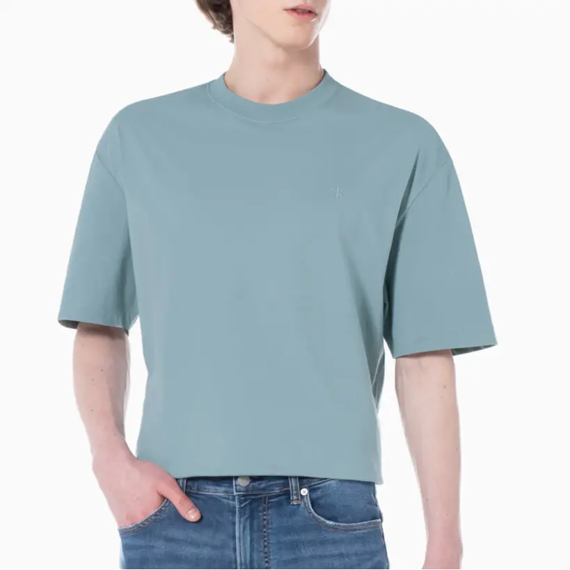 Футболка мужская синяя/серая Calvin Klein, синий/серый — фото 4