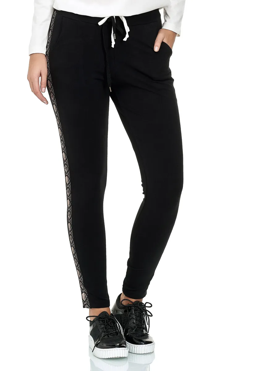 

Спортивные брюки Decay с шикарным принтом сбоку, бежевый