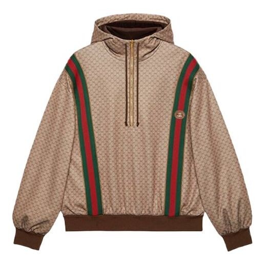 

Толстовка men's fw21 micro mark knit hood brown Gucci, коричневый