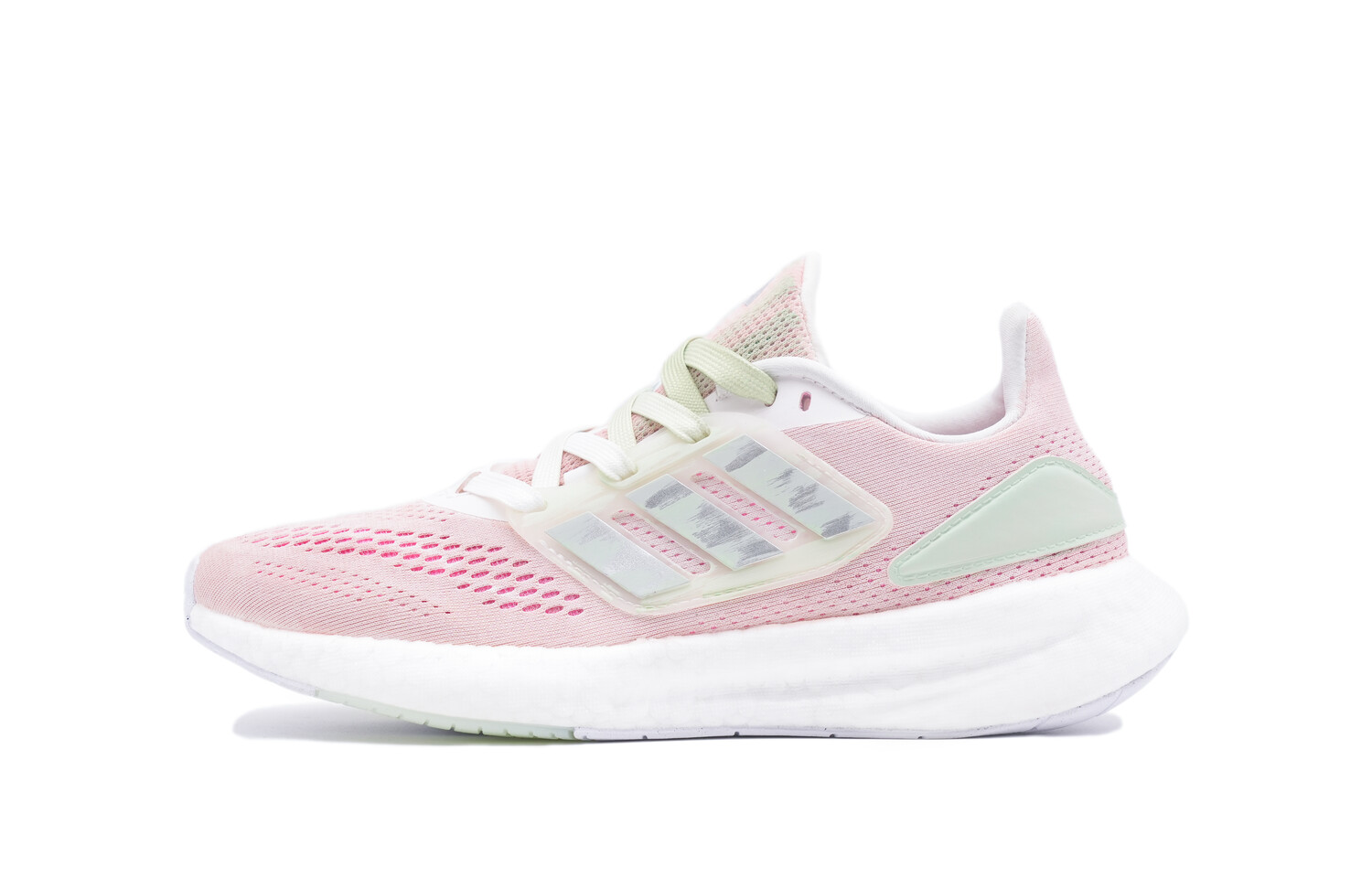 

Кроссовки женские Pureboost 22 с низким верхом розовые/белые/зеленые Adidas
