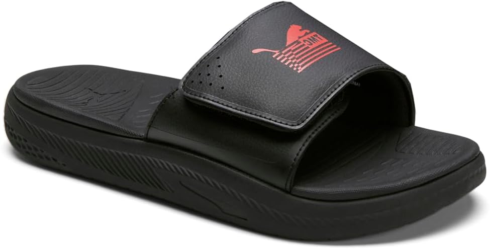 Мужские сандалии PUMA Nipsey Hussle X Softride The Marathon Continues Slide Повседневные - Красные — фото 2