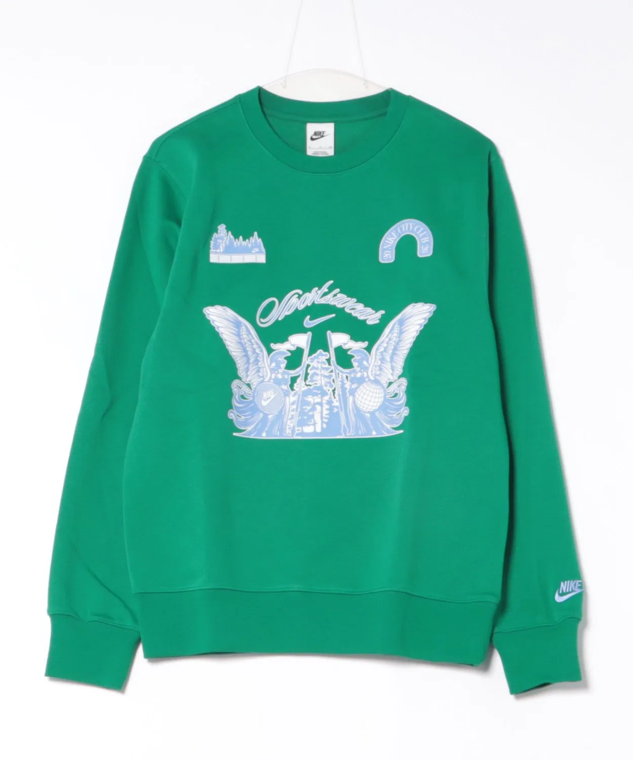 Свитшот Nike Club Crew Golf зелёный