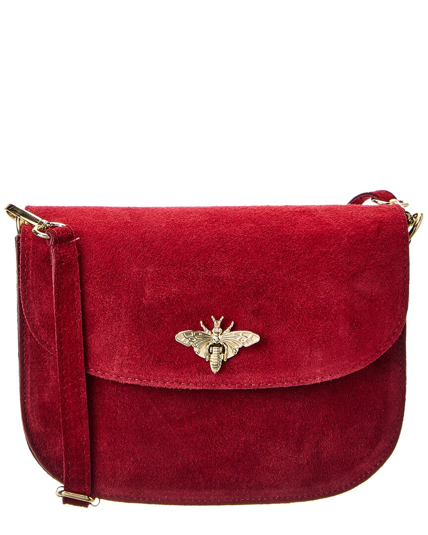 

Кожаная сумка через плечо Persaman New York № 1059, красный