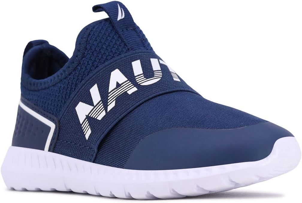

Кроссовки Nautica Kids без шнурков: стильная и удобная спортивная обувь для мальчиков и девочек в размерах для малышей и детей младшего возраста, синий