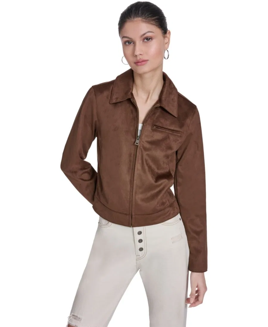 Женская куртка из искусственной замши с отложным воротником Levi's, Maple