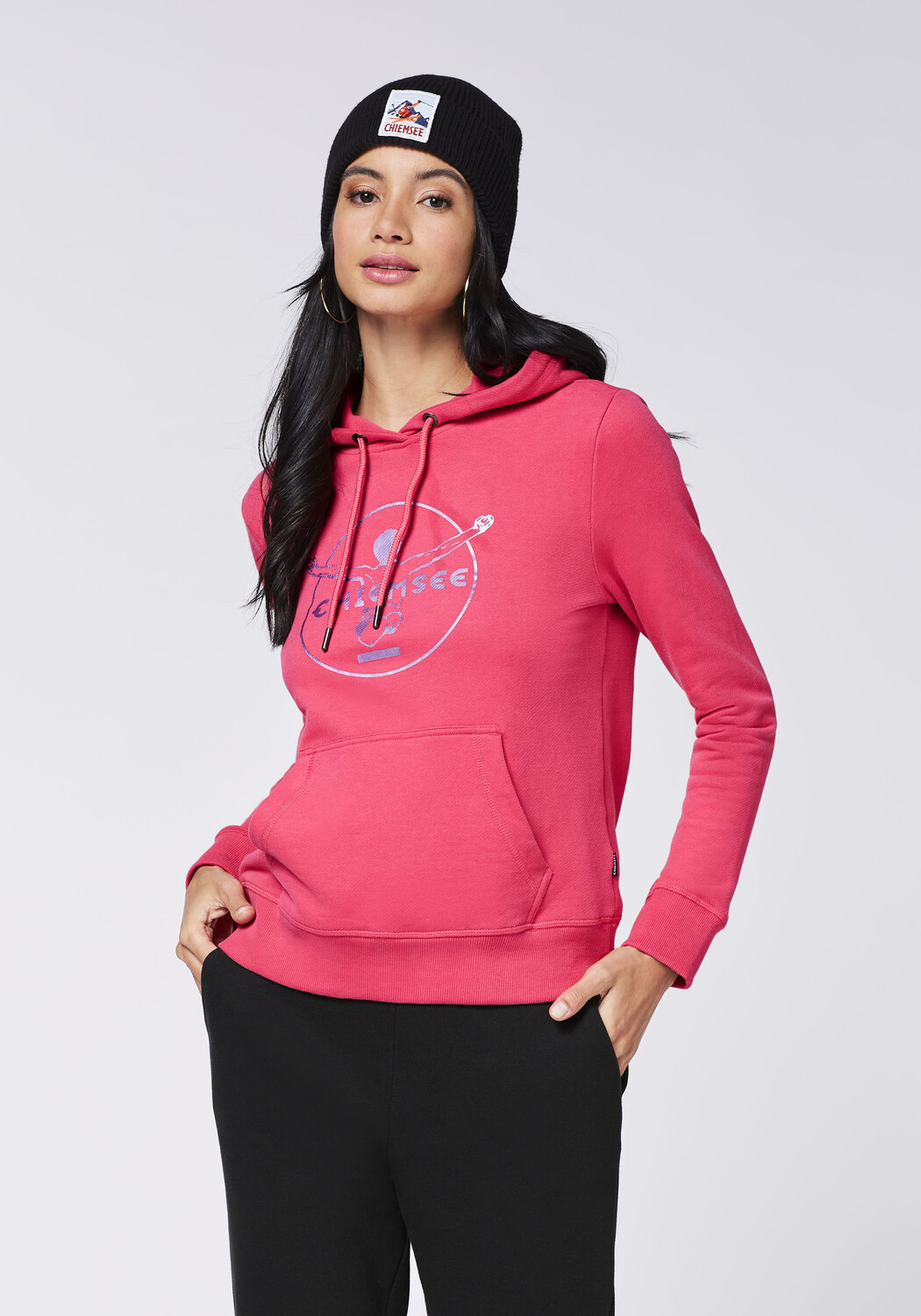 

Толстовка Chiemsee Hoodie, розовый