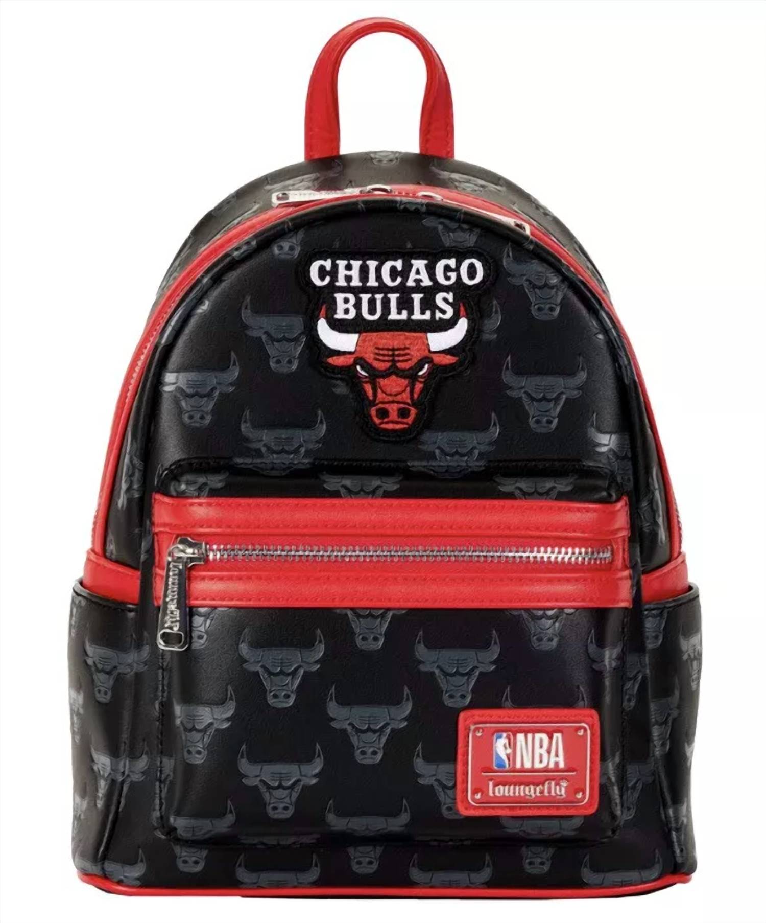 

Женский рюкзак Nba Chicago Bulls с тиснением черного цвета Loungefly
