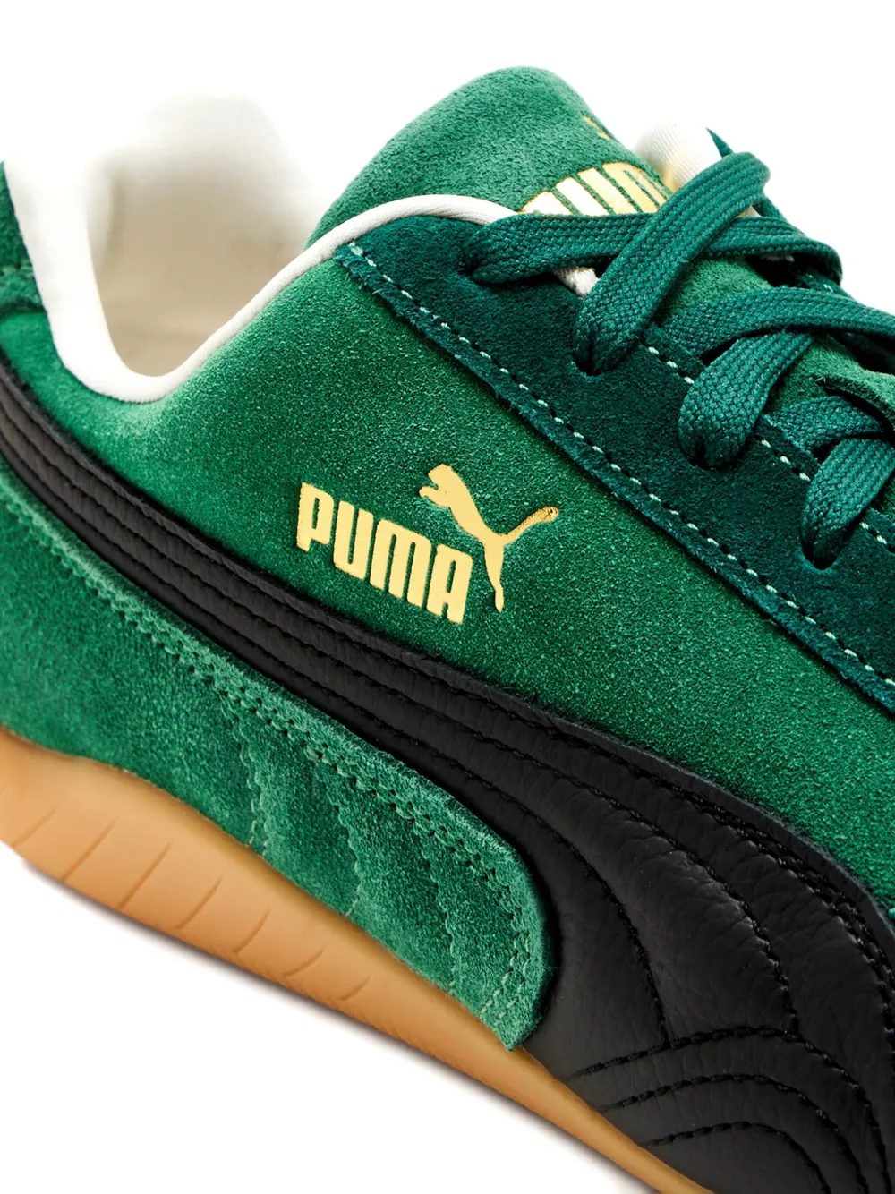 Кроссовки Speedcat из замши и кожи PUMA, зеленый — фото 3