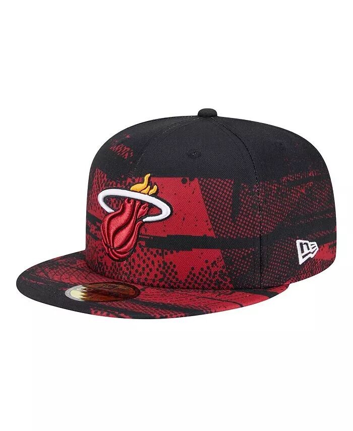 

Мужская черная/красная кепка Miami Heat Tip-Off 59FIFTY Fitted New Era