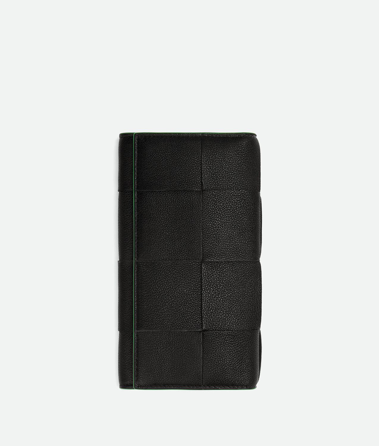 

Длинный кассетный кошелек Bottega Veneta, зеленый/черный