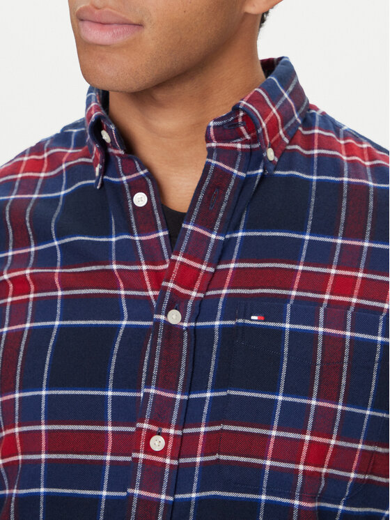 Рубашка regular fit Hero MW0MW40473 Tommy Hilfiger, синий — фото 4