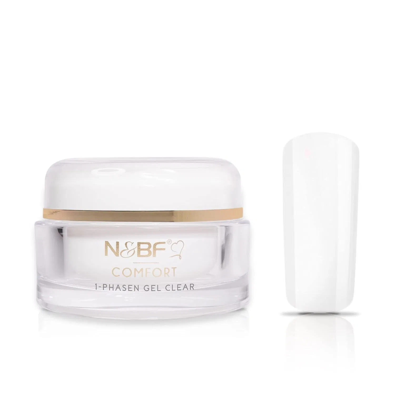 N&BF UV+LED 1-фазный гель Comfort Line Clear 15 мл Nails Factory