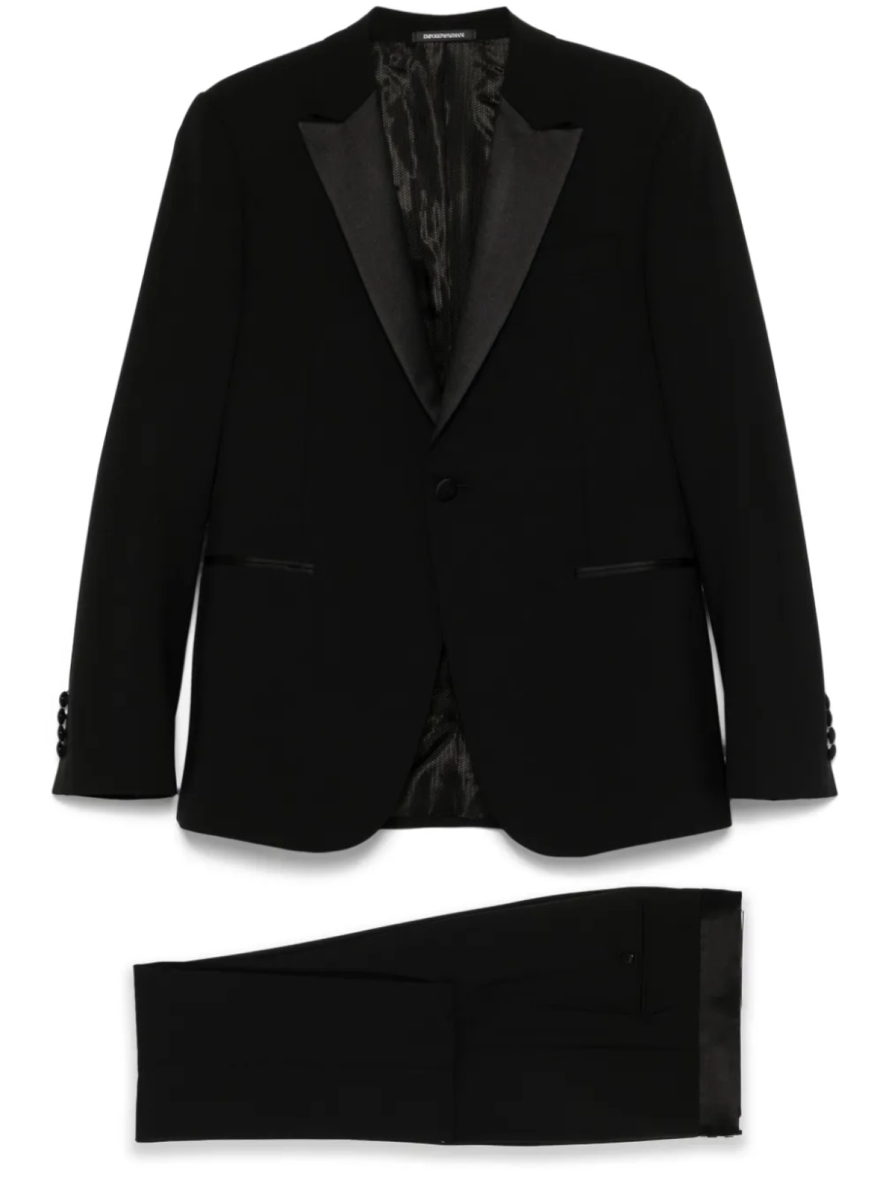 

Однобортный костюм Emporio Armani, черный