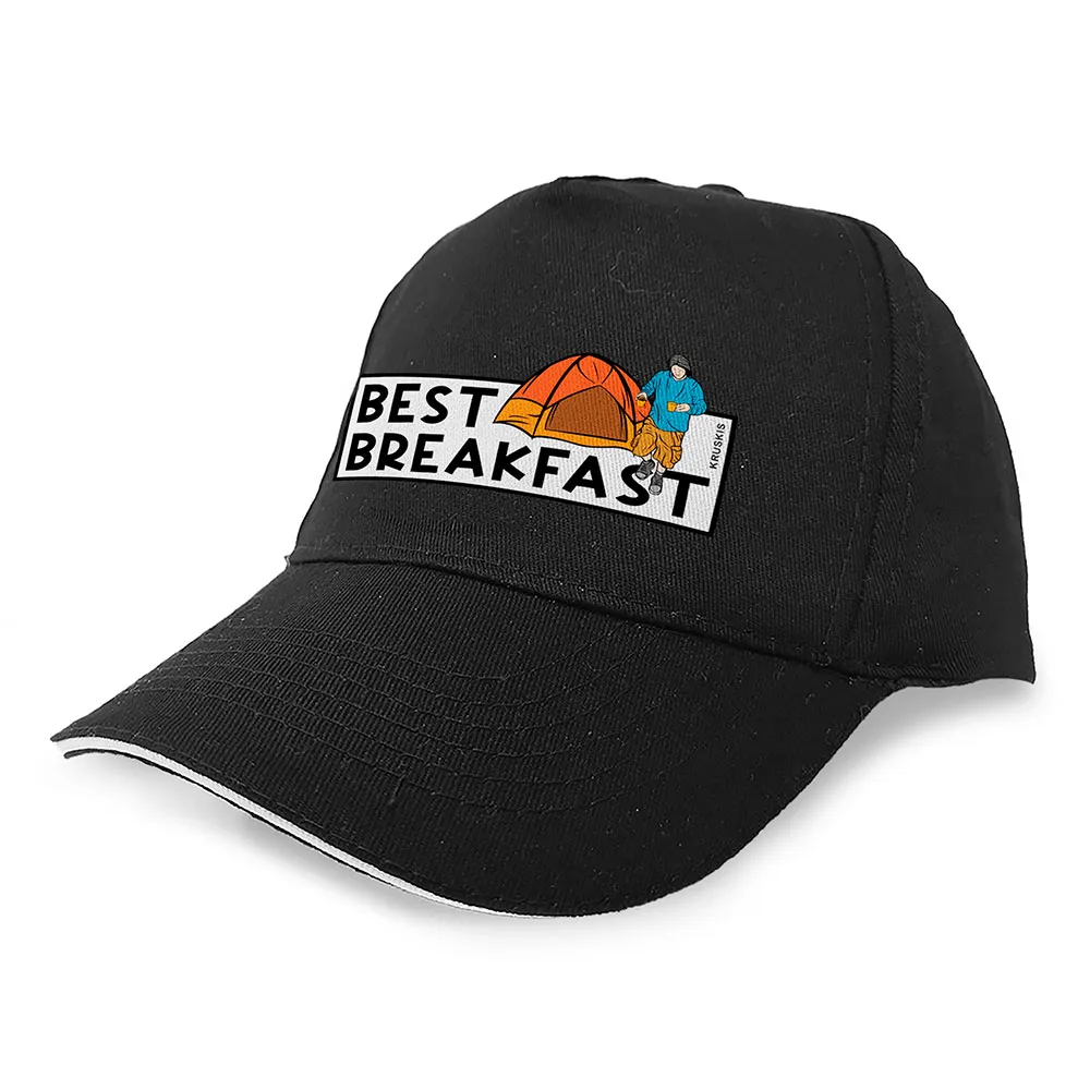 

Бейсболка Kruskis Best Breakfast, черный