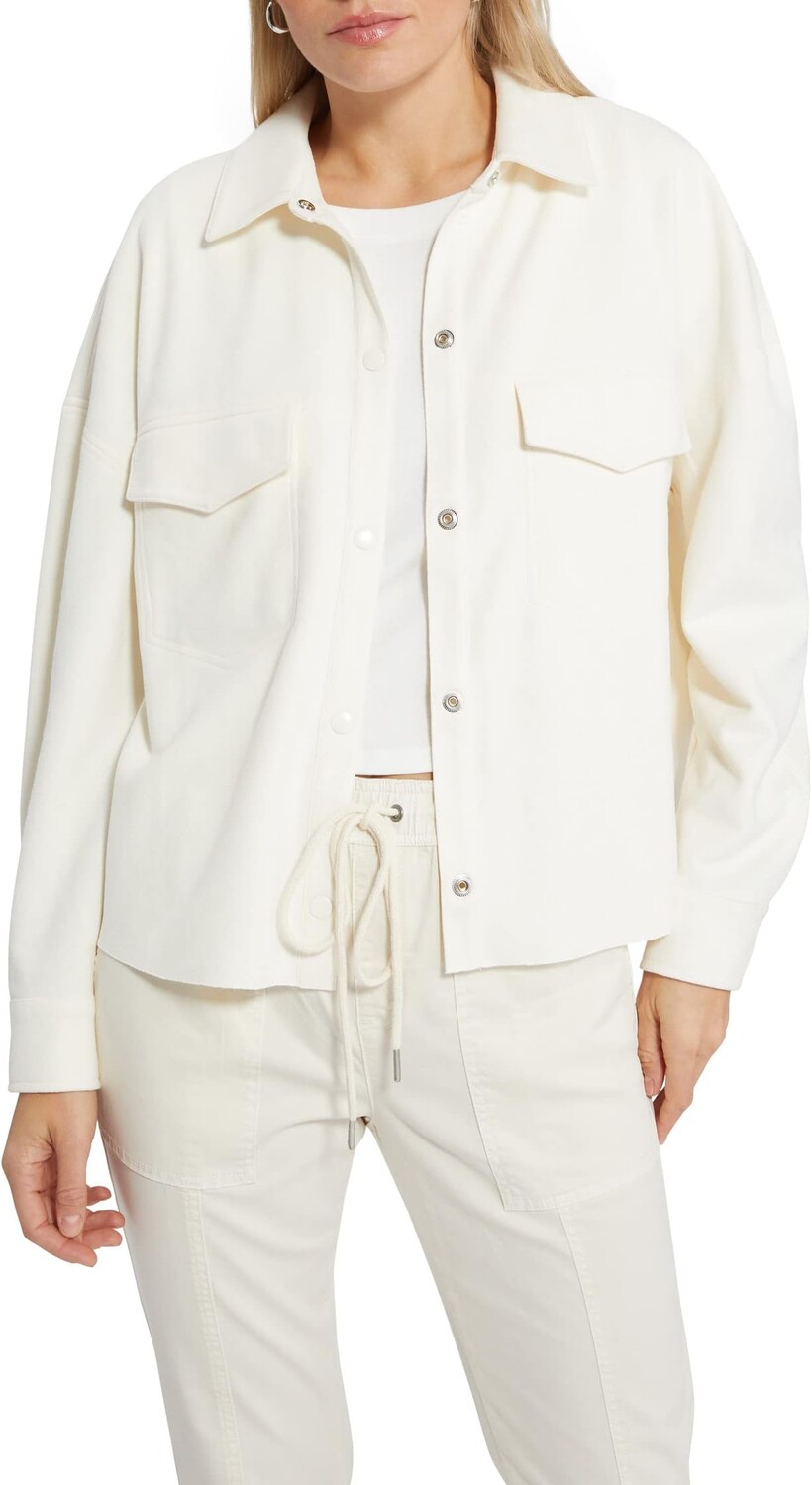 

Куртка Sanctuary Tori Faux Suede Shacket, цвет Off-White