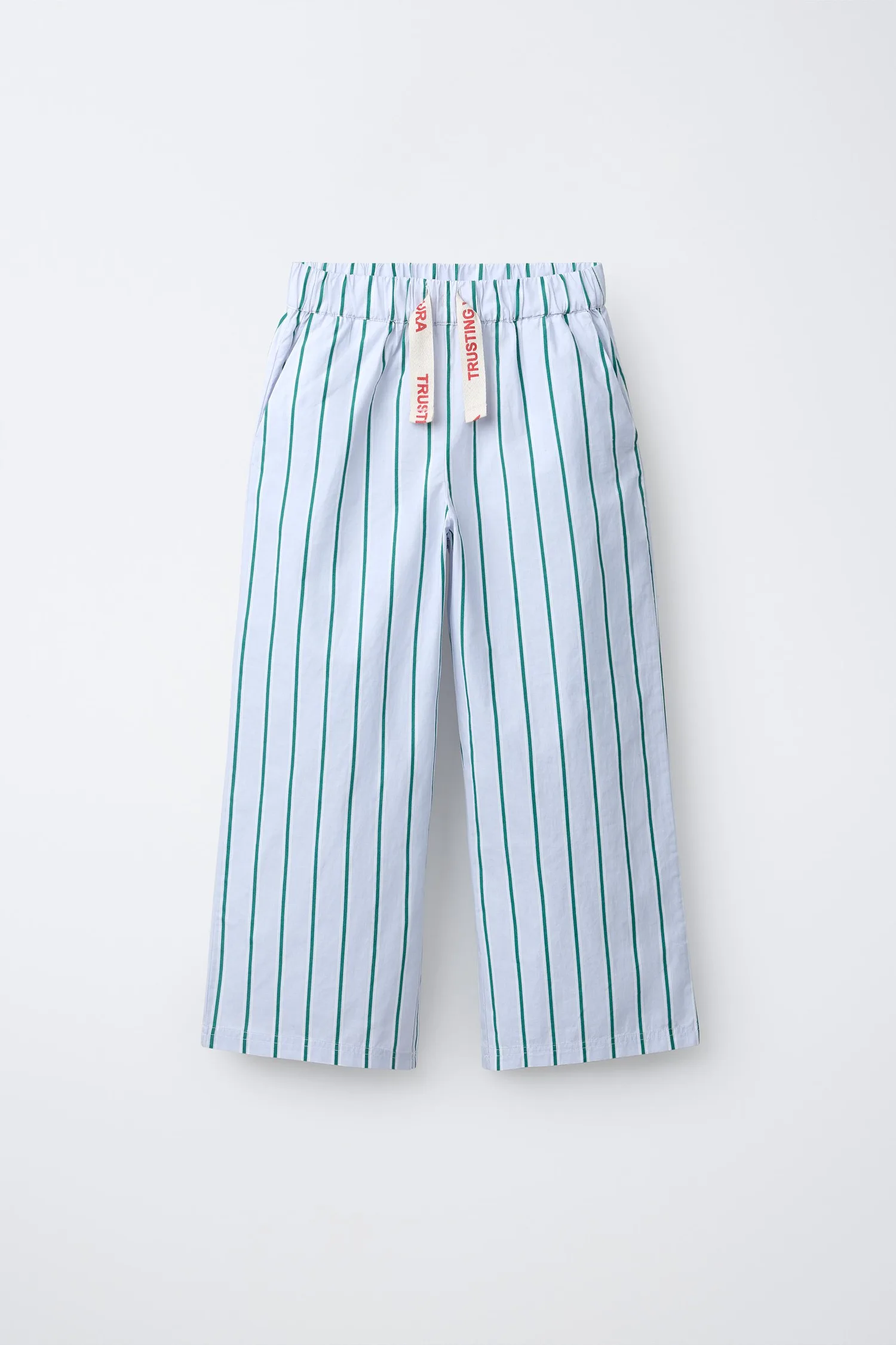 Брюки в полоску Zara, синий