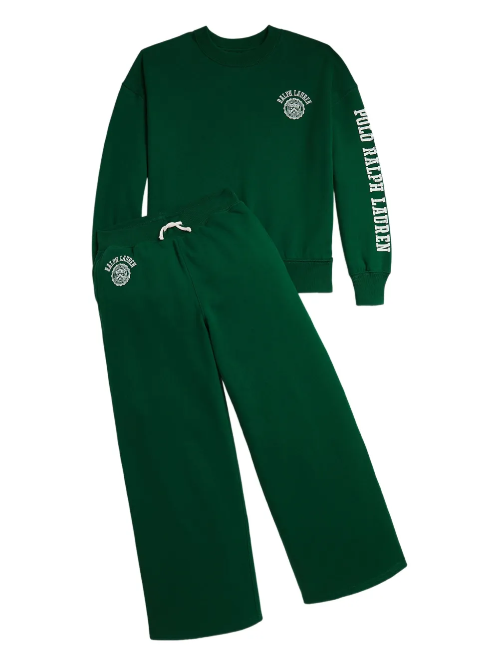 Спортивные брюки с логотипом POLO RALPH LAUREN KIDS, зеленый — фото 3