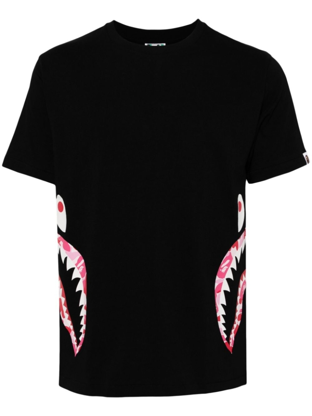 

A BATHING APE футболка Abc Camo Side Shark, черный