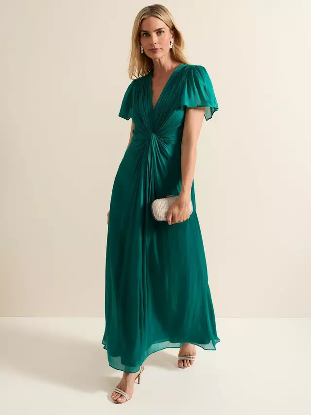 

Платье Phase Eight Abbey Satin Maxi, зеленый