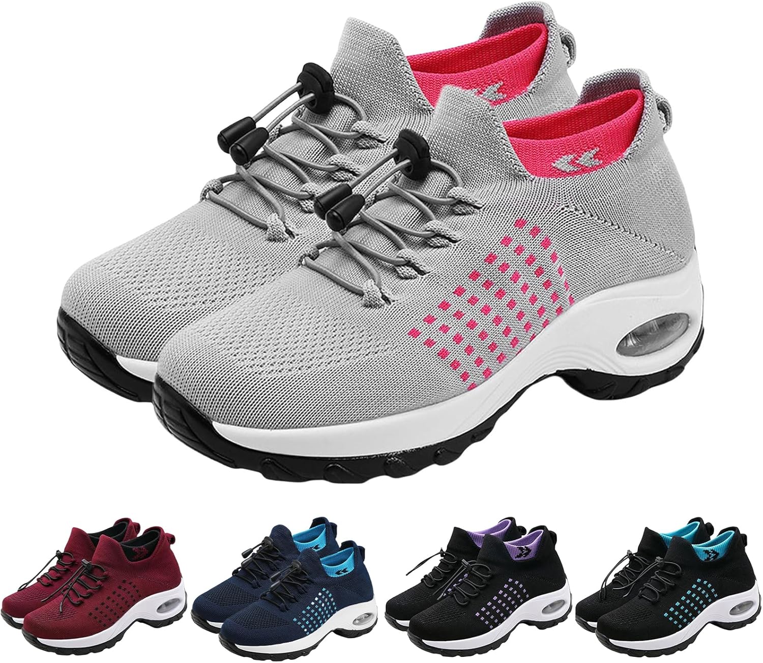 

Кроссовки ZWRXW Comfort Wear Orthowear для женщин и мужчин, ортопедические кроссовки с поддержкой свода стопы, эластичные, удобные, повседневные спортивные кроссовки для улицы, легкие, дышащие, для ходьбы, серый