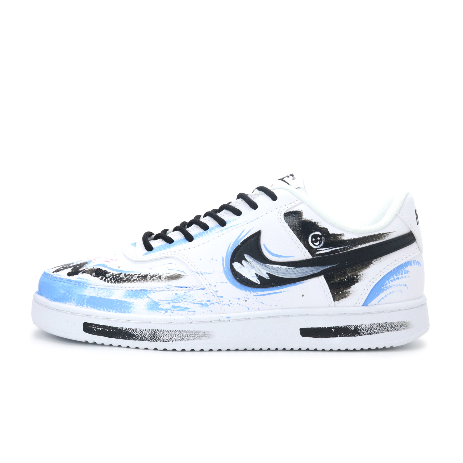 

Nike Кроссовки Court Vision 1 мужские низкие Black/White/Blue