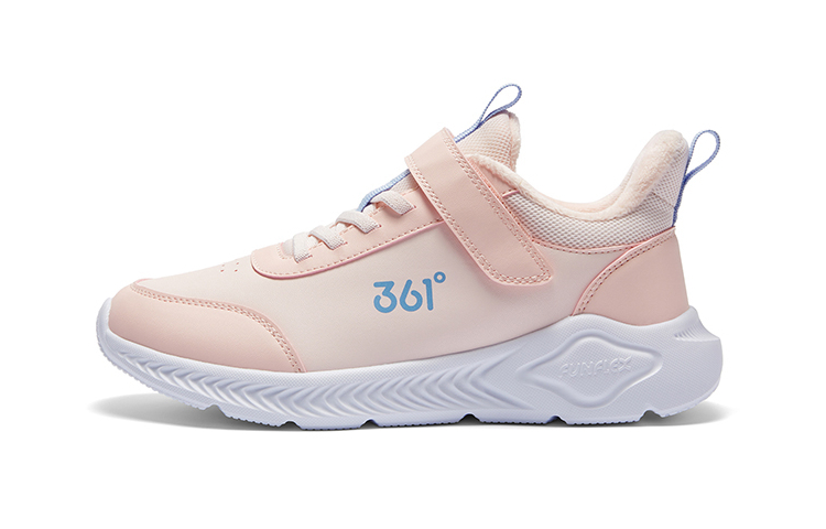 

361°KIDS Теплые износостойкие нескользящие кроссовки с низким верхом, темно-розовые, детские