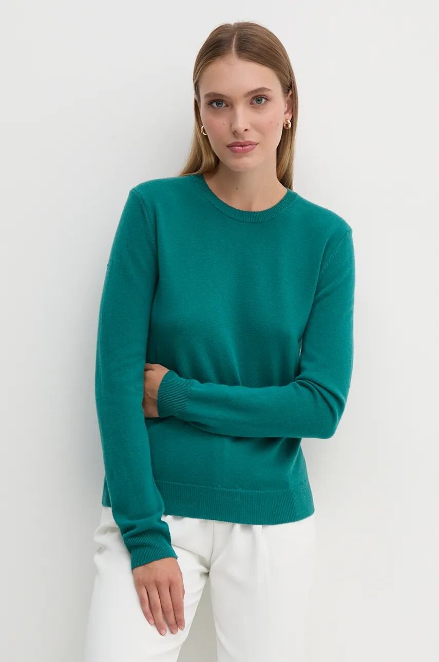 

Шерстяной свитер United Colors of Benetton, зеленый