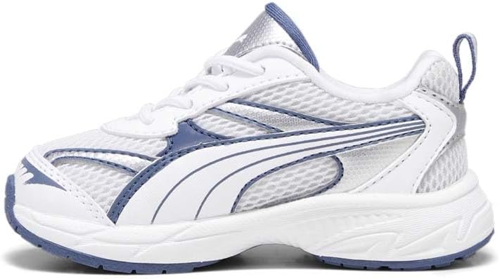 Кроссовки PUMA для маленьких мальчиков с шнуровкой Morphic, повседневные - серые — фото 3