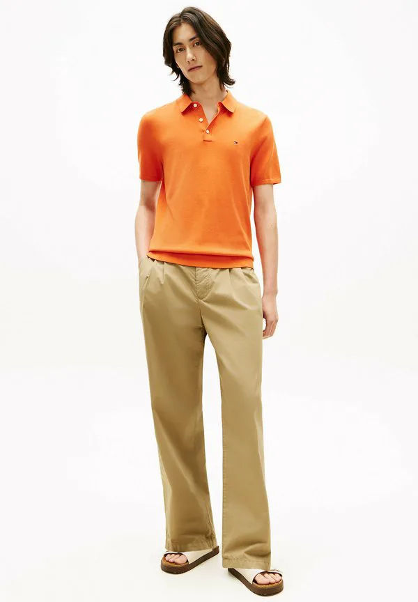 Рубашка-Поло стандартного кроя из трикотажа. Tommy Hilfiger, Brilliant Orange — фото 2