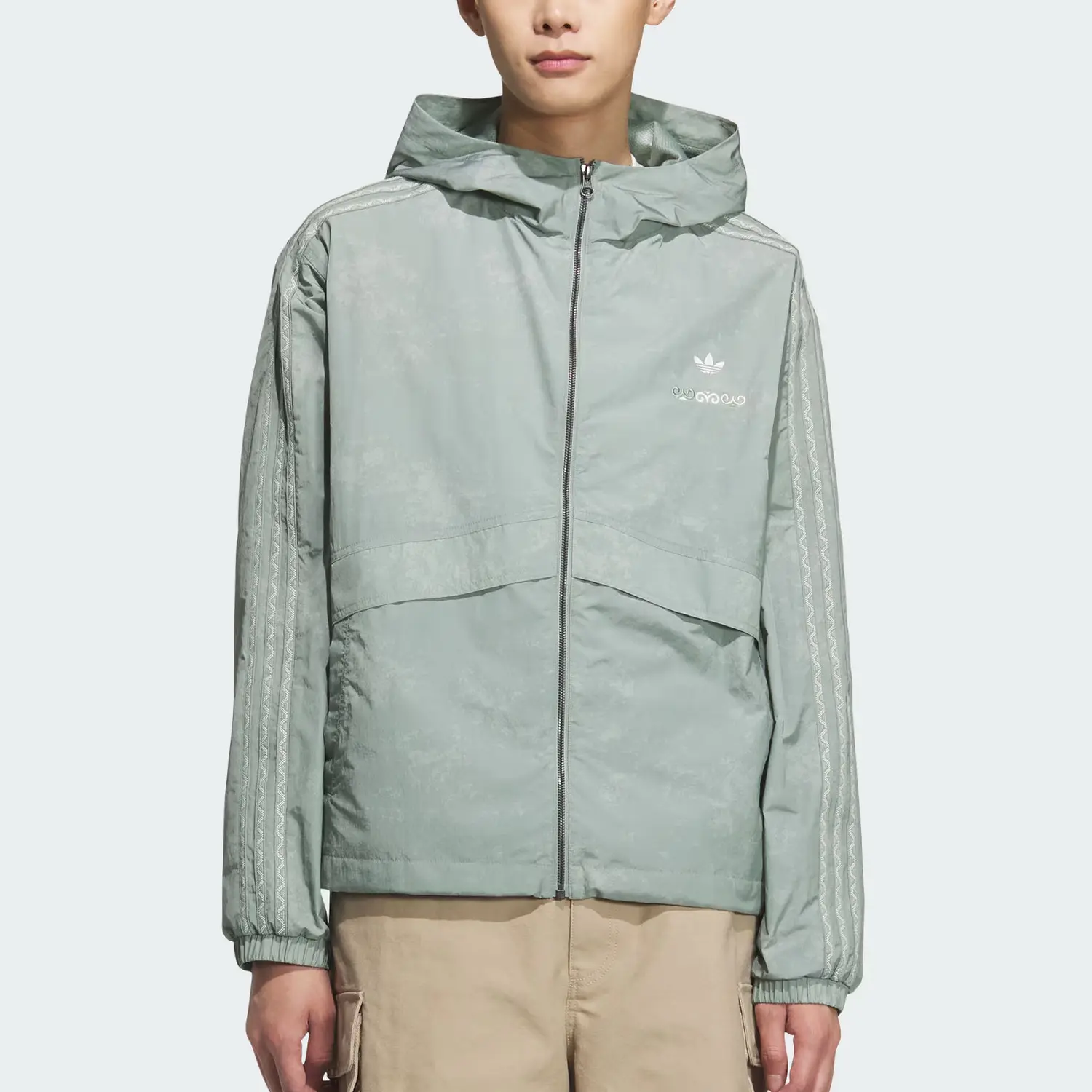 Ветровка TOUR Adidas Originals, зеленый — фото 3