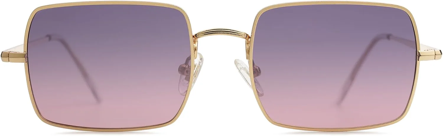 

Поляризованные солнцезащитные очки SOJOS для женщин и мужчин, прямоугольные, многоугольные, в стиле ретро и винтаж, классические винтажные очки SJ1168, Purple