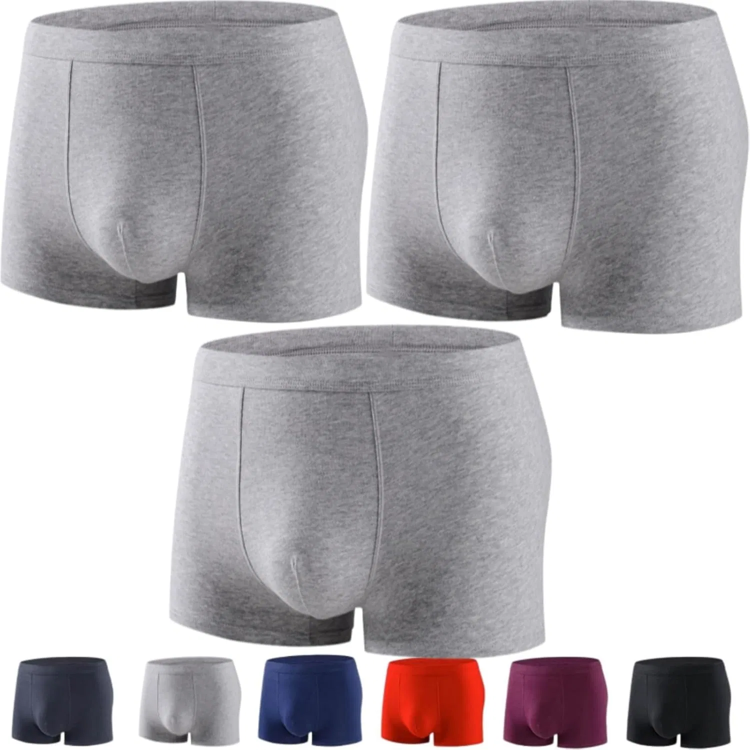Трусы боксеры, хлопковые, 3pcs-k