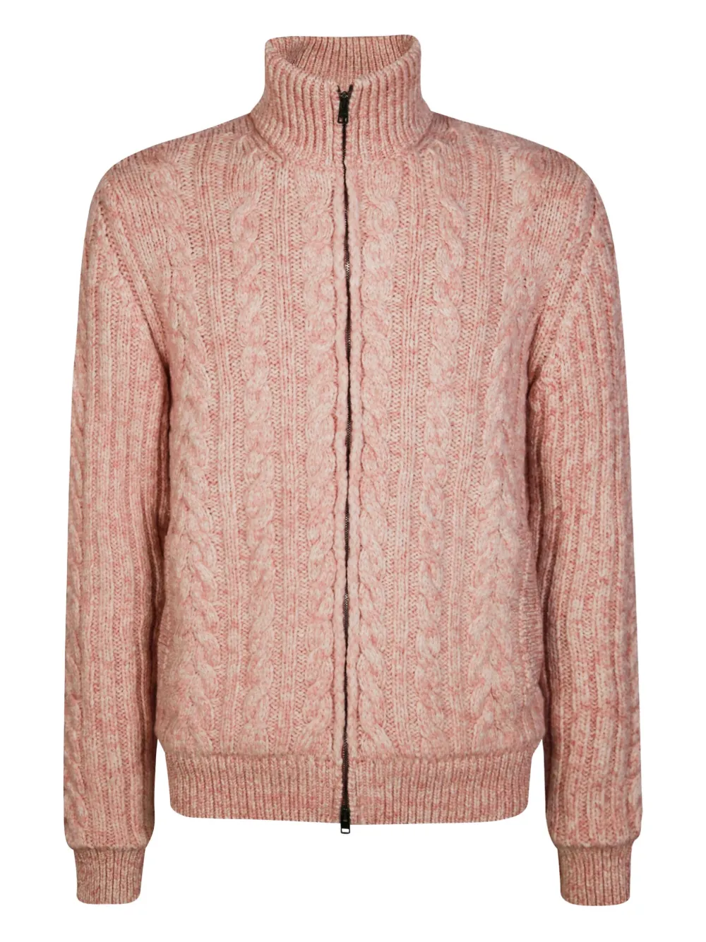 

Кардиган фактурной вязки на молнии Herno, розовый